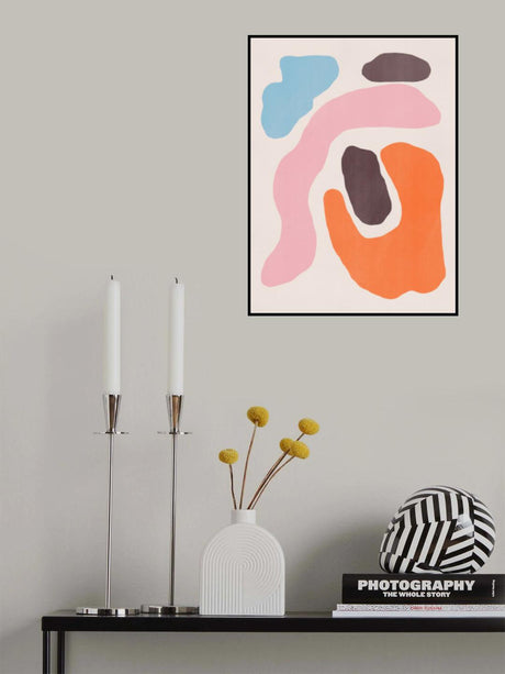 Color Pastel Abstraction Poster och Canvastavla
