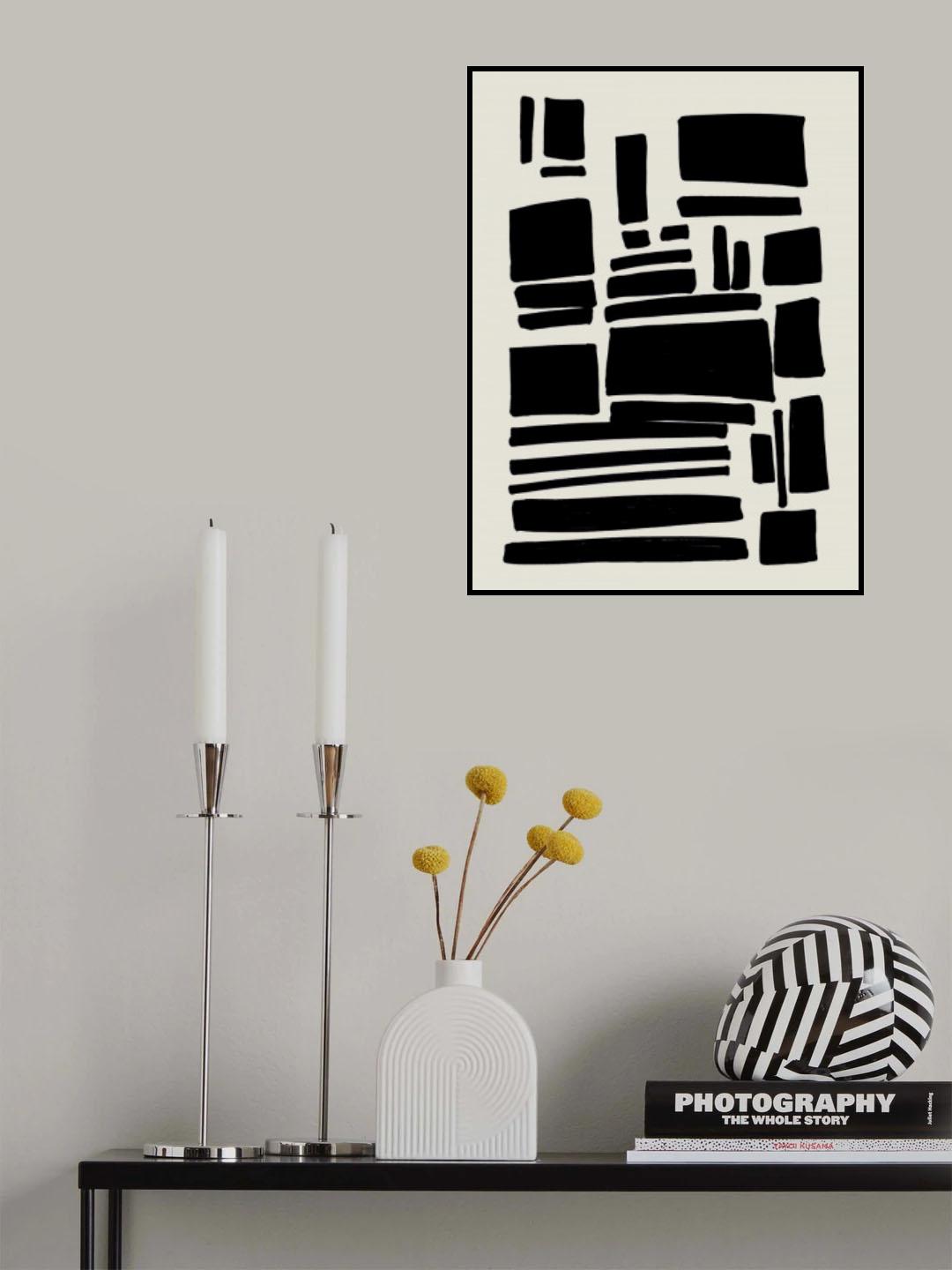 Ink Motif 56 Poster och Canvastavla