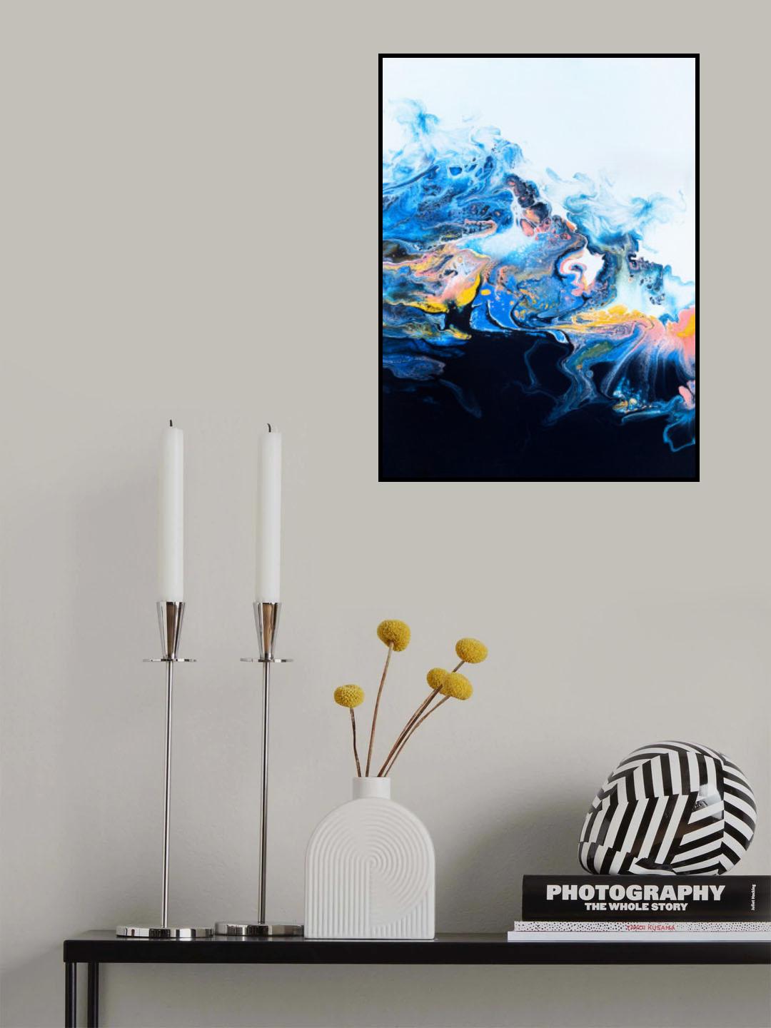 Starburst Wave Poster och Canvastavla