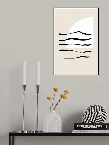 Sunset and Waves Poster och Canvastavla