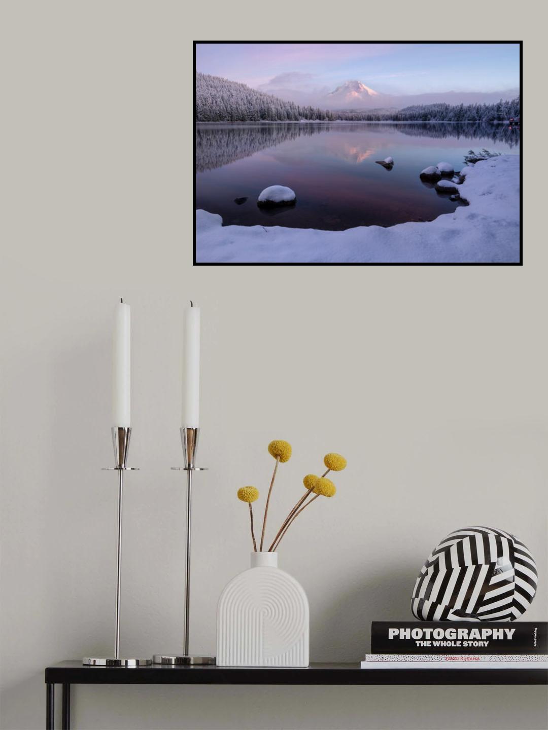 First snow meet first light Poster och Canvastavla