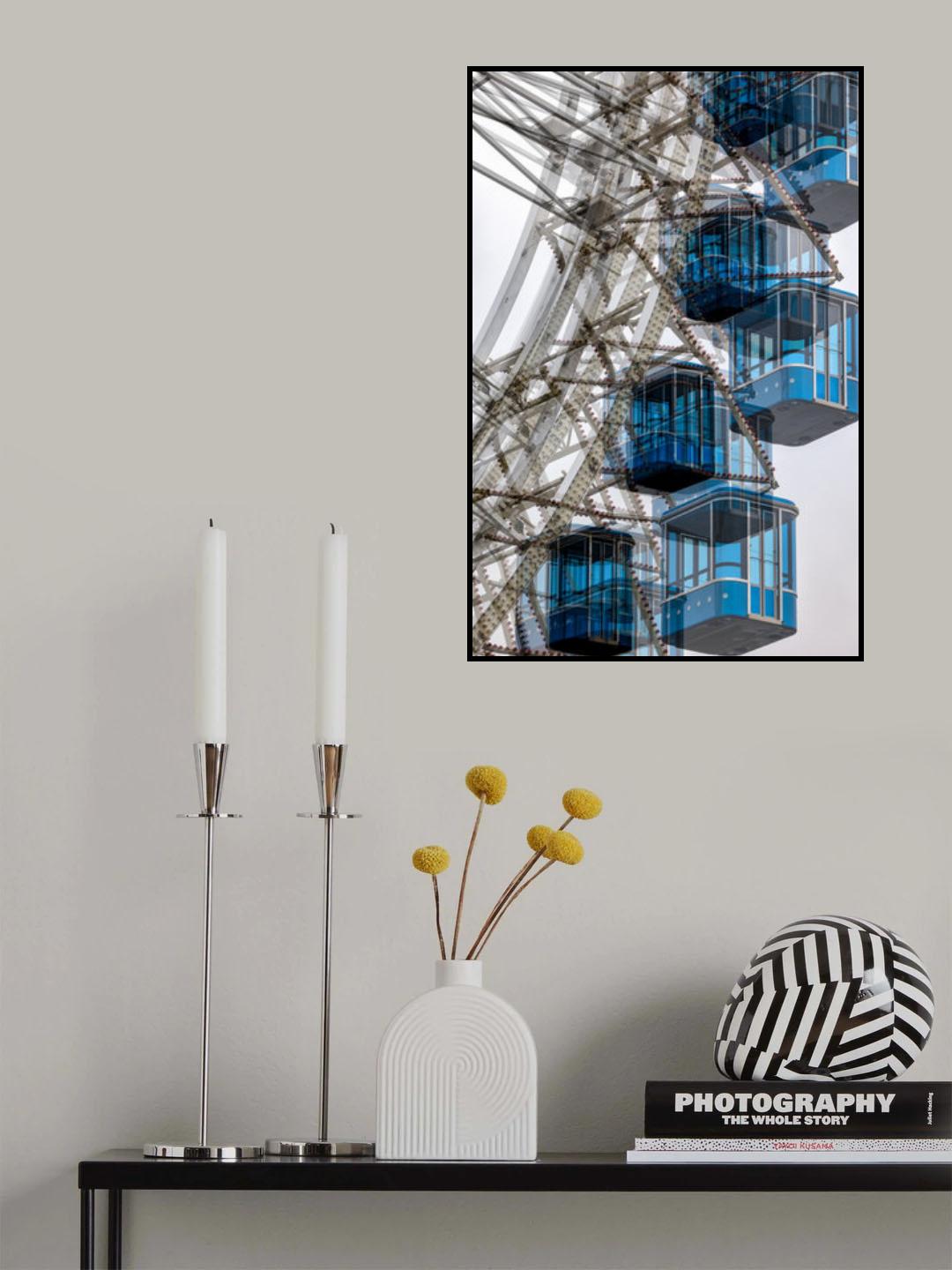 Blue cabins Poster och Canvastavla