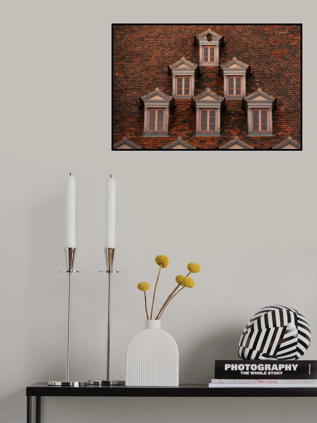 Bricks of old Naumburg Poster och Canvastavla