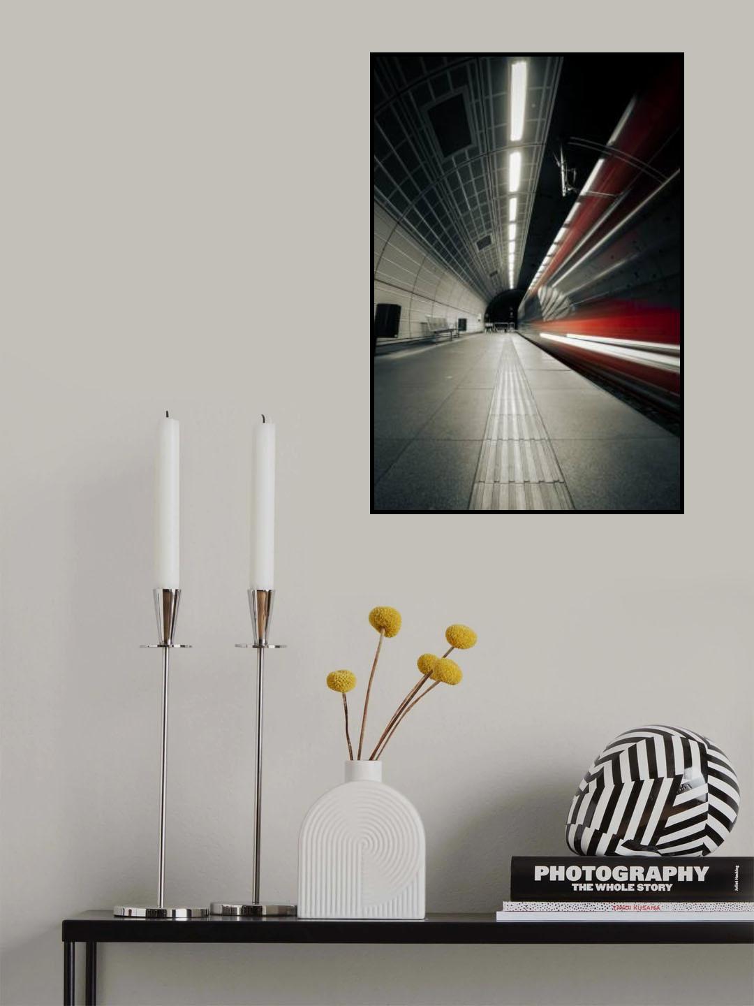 ... roter Zug Poster och Canvastavla