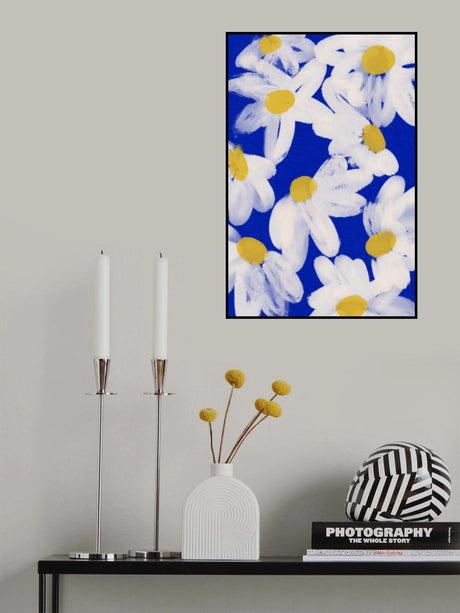 Floating Daisies Poster och Canvastavla