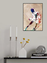 Fencing Sport Art 5 Poster och Canvastavla