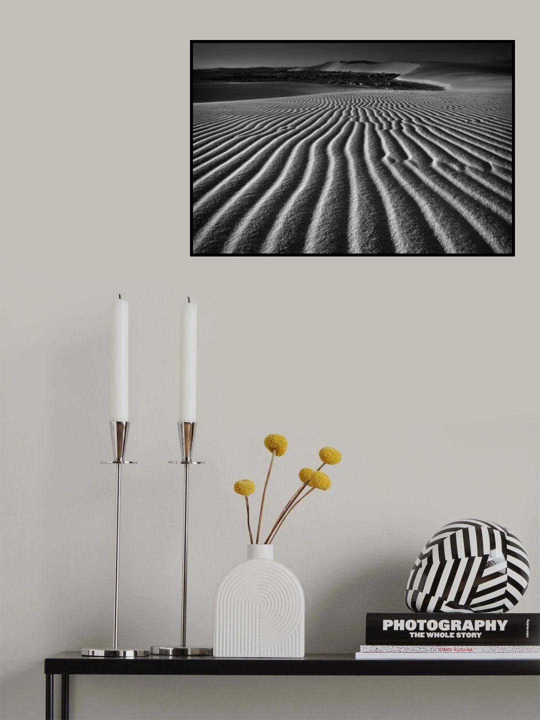 Wind Combed Sand Poster och Canvastavla