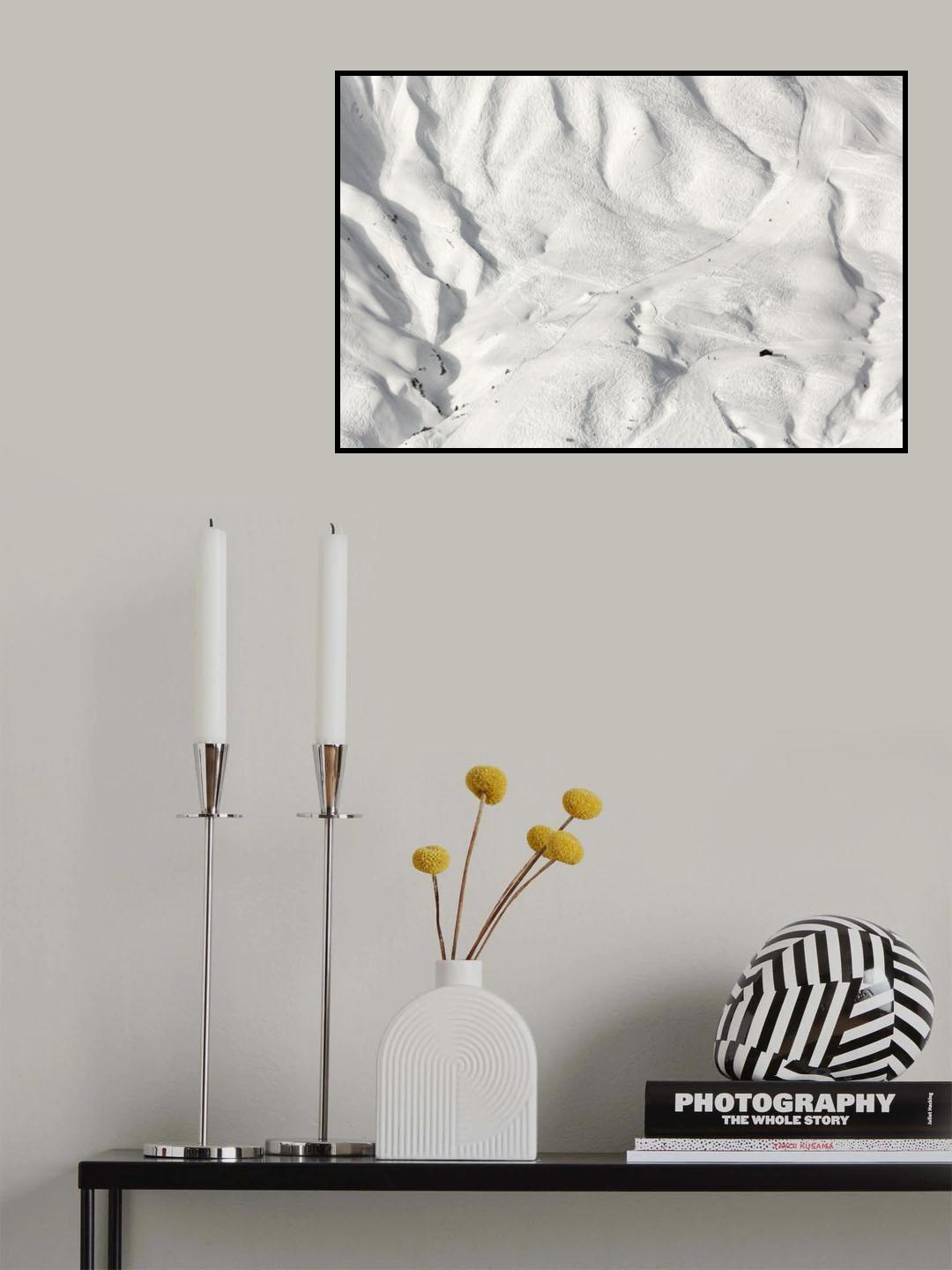 ski tracks Poster och Canvastavla