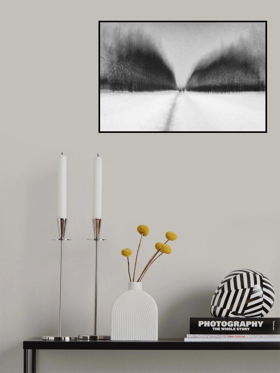 snow walk Poster och Canvastavla