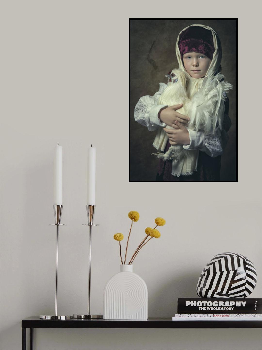 little farm girl Poster och Canvastavla