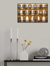 Numbered balconies Poster och Canvastavla
