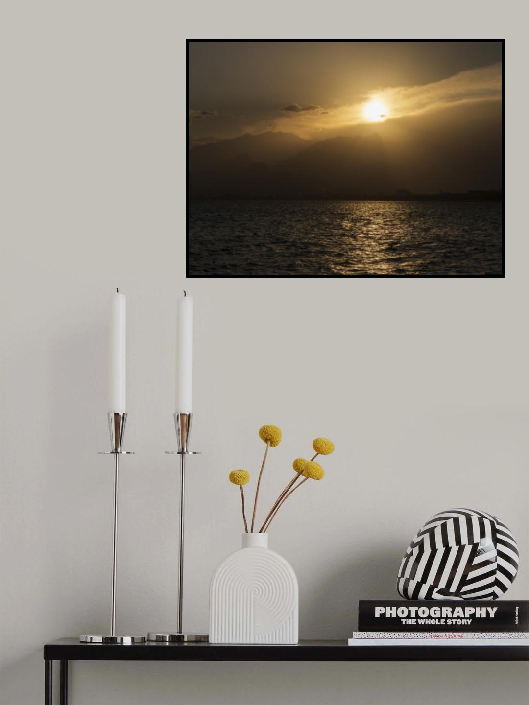 amazing sunset and great sea view Poster och Canvastavla