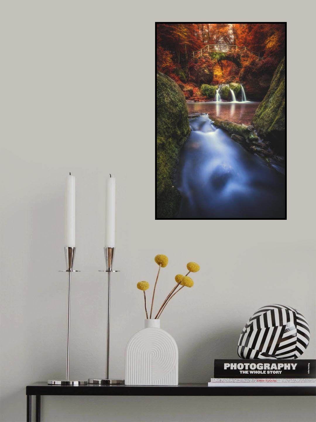 Luxembourg - Schiessentuempel in Autumn Poster och Canvastavla