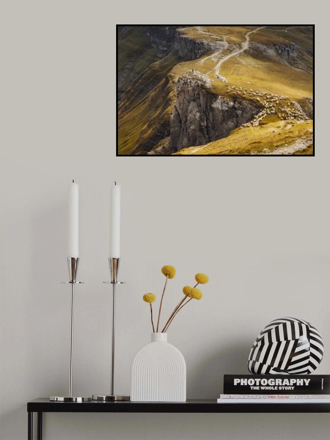 Alpine Pastures Poster och Canvastavla