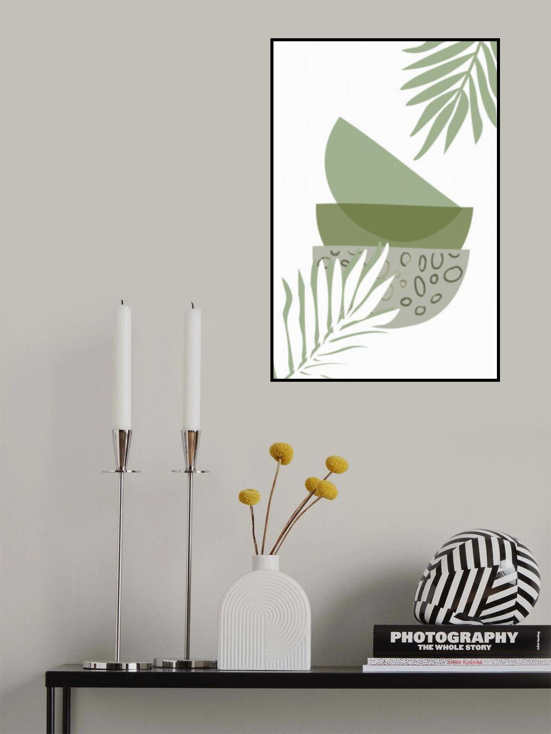 Boho Green Bowls Poster och Canvastavla