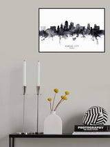 Kansas City Missouri Skyline Poster och Canvastavla