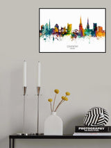 Coventry England Skyline Poster och Canvastavla
