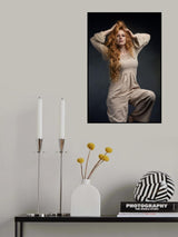 Becky in Dungarees Poster och Canvastavla
