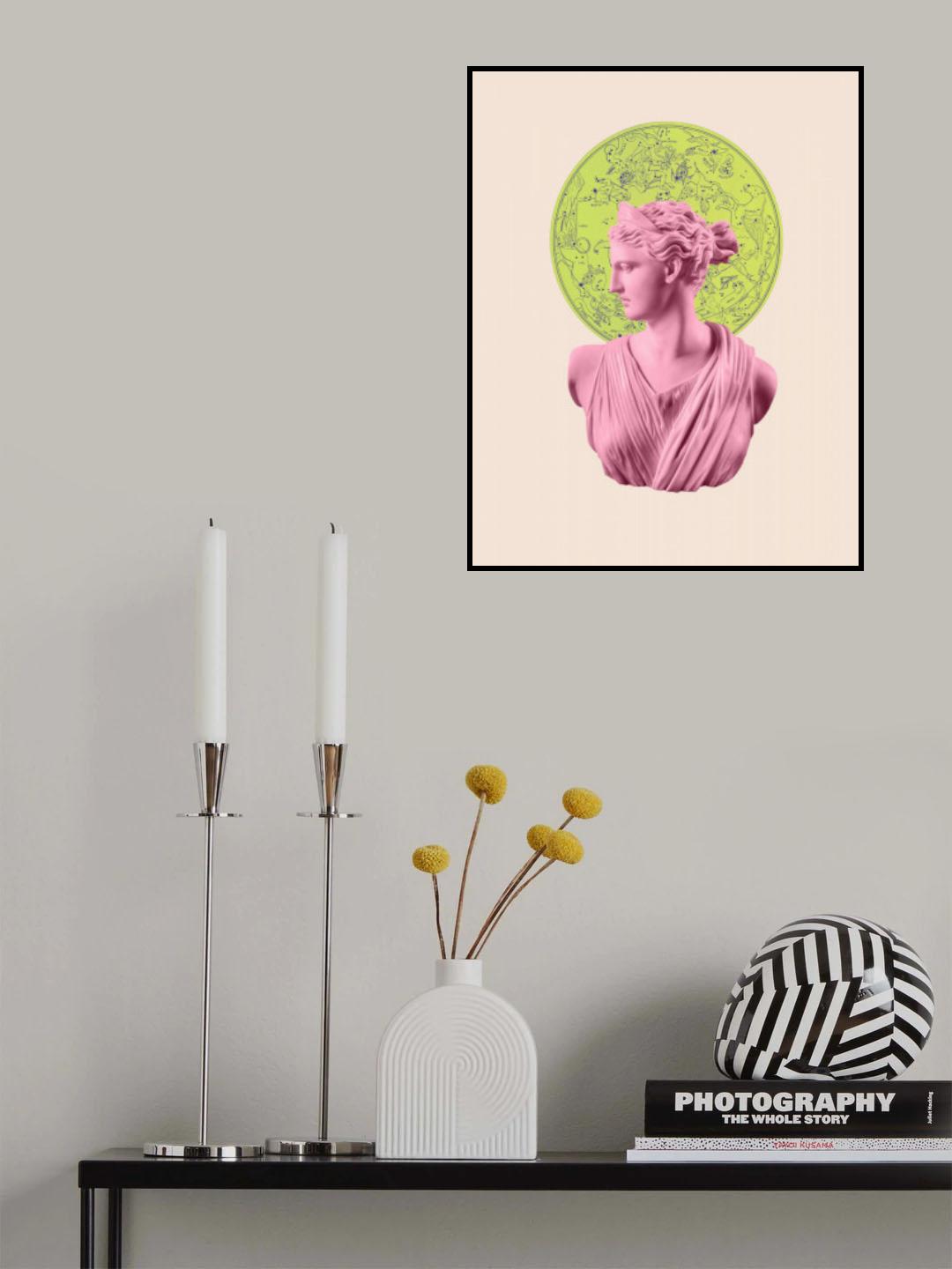 Artemisneonzodiac Size11x14 Poster och Canvastavla