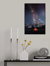 Ice Tower Forest Under the Milky Way《璀璨冰塔》 Poster och Canvastavla