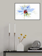 Lady in Blue Poster och Canvastavla
