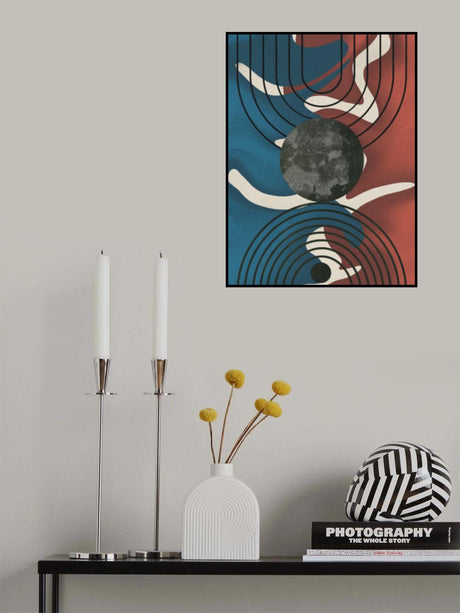 Mid Century Fabric Poster och Canvastavla