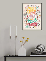 Girls Just Want to Have Fun Poster och Canvastavla