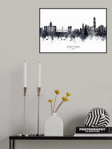 Hong Kong China Skyline Poster och Canvastavla