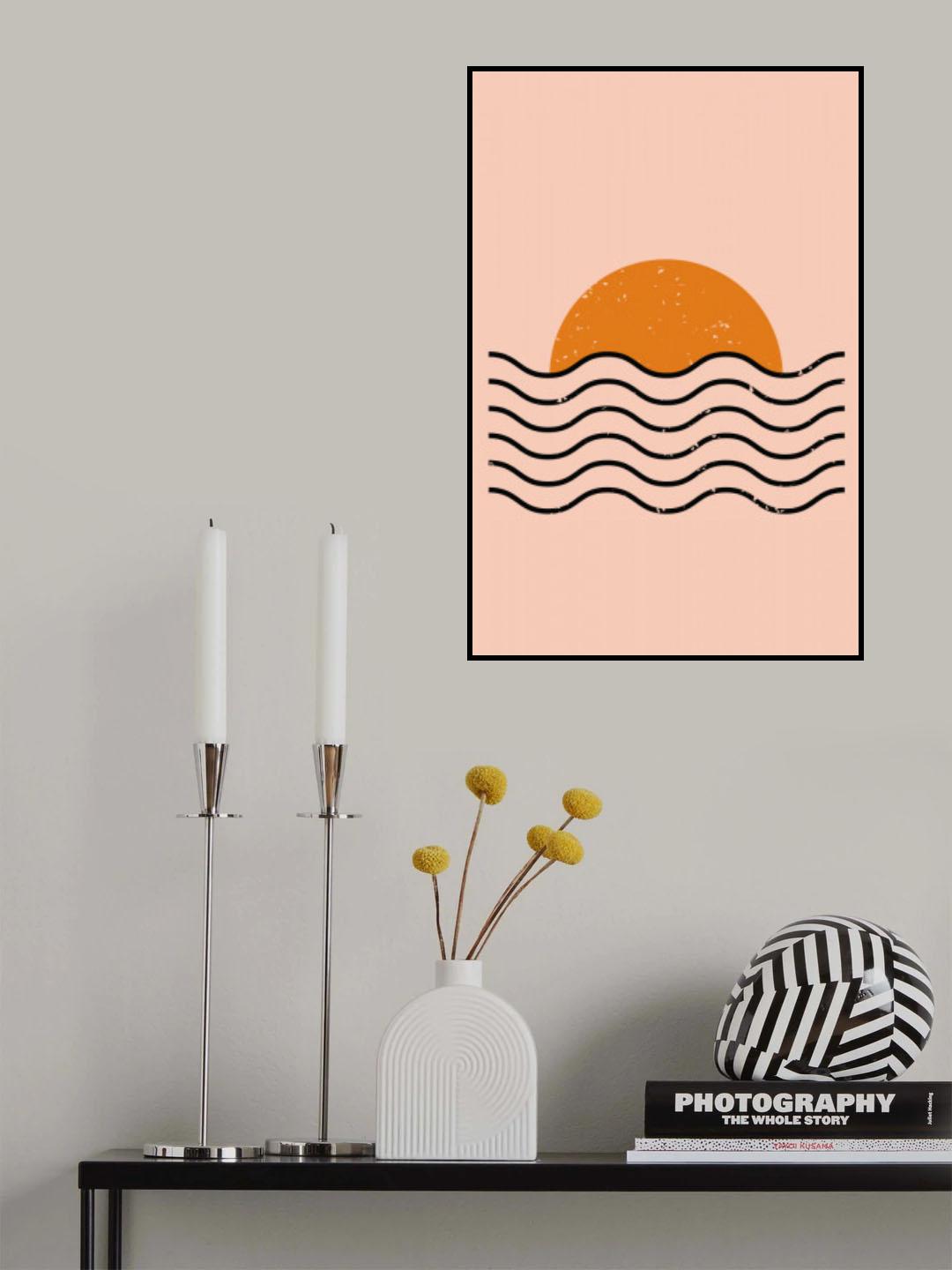 Boho Sunset Poster och Canvastavla