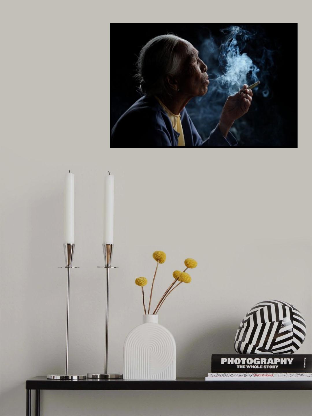 Light &amp; Smoke Poster och Canvastavla