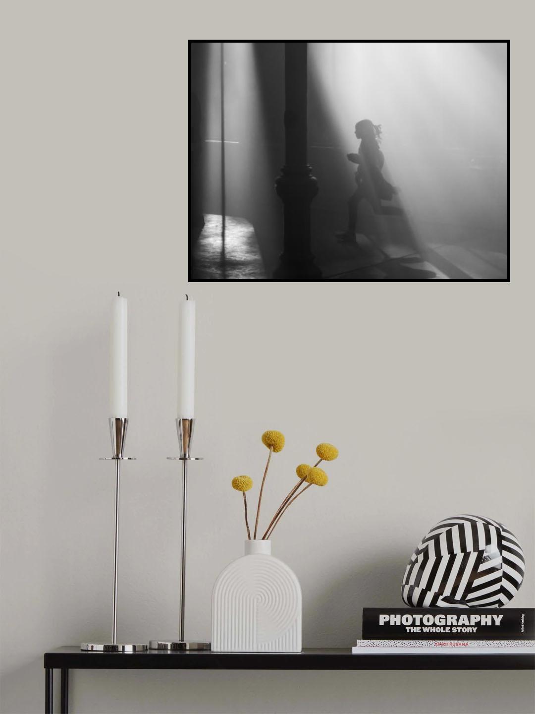Running silhouette Poster och Canvastavla