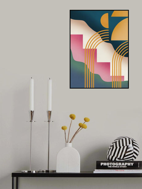 Mid Century Liquify Poster och Canvastavla