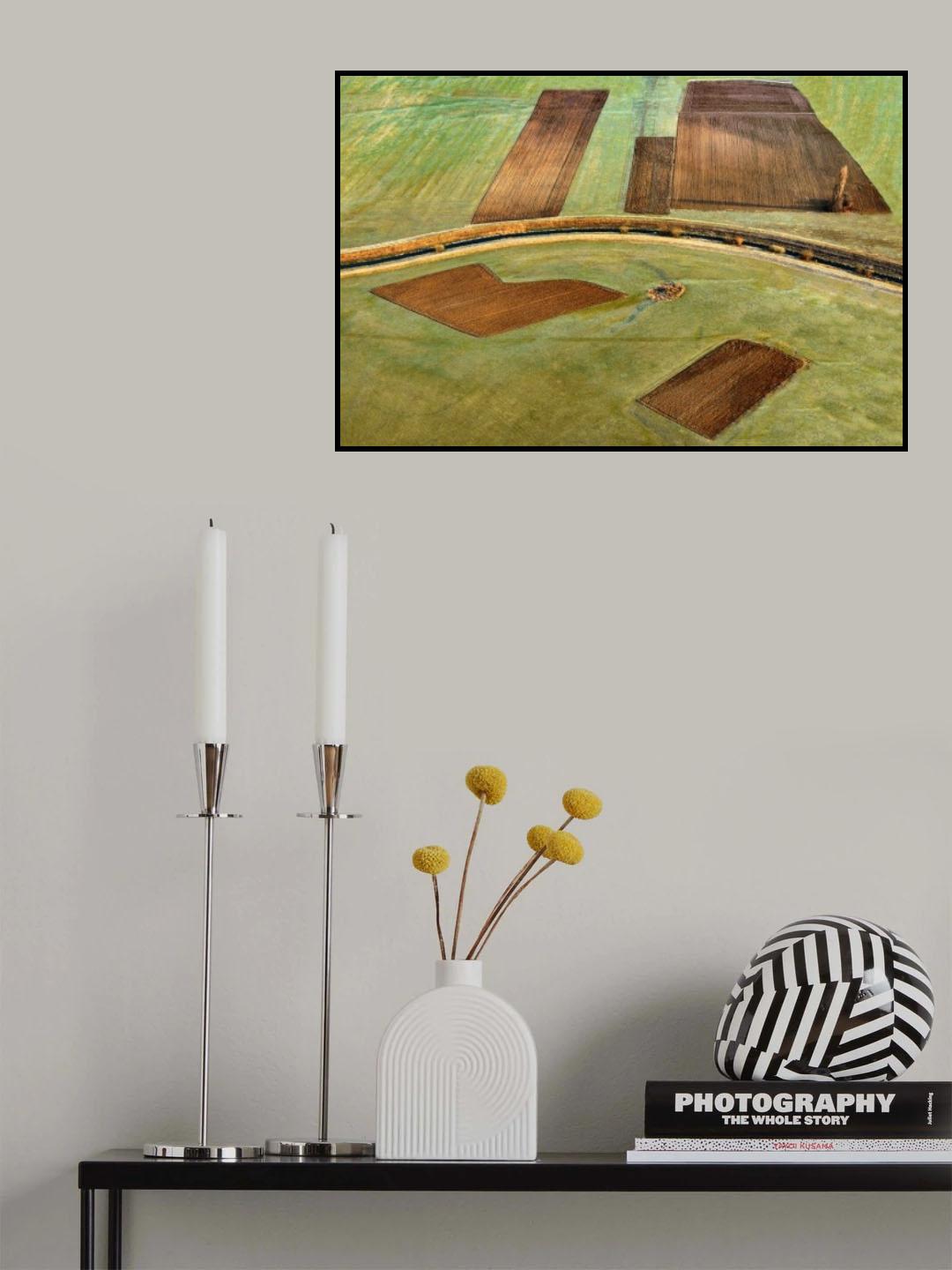 Patcing fields Poster och Canvastavla