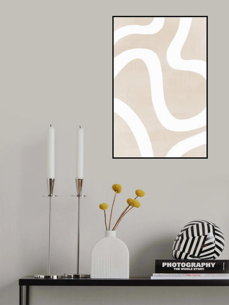 Squiggly Abstract Art Poster och Canvastavla