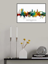 Kingston upon Hull England Skyline Poster och Canvastavla