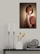 Orange girl Poster och Canvastavla