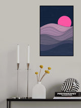 Minimal Pink Sunset #2 Poster och Canvastavla