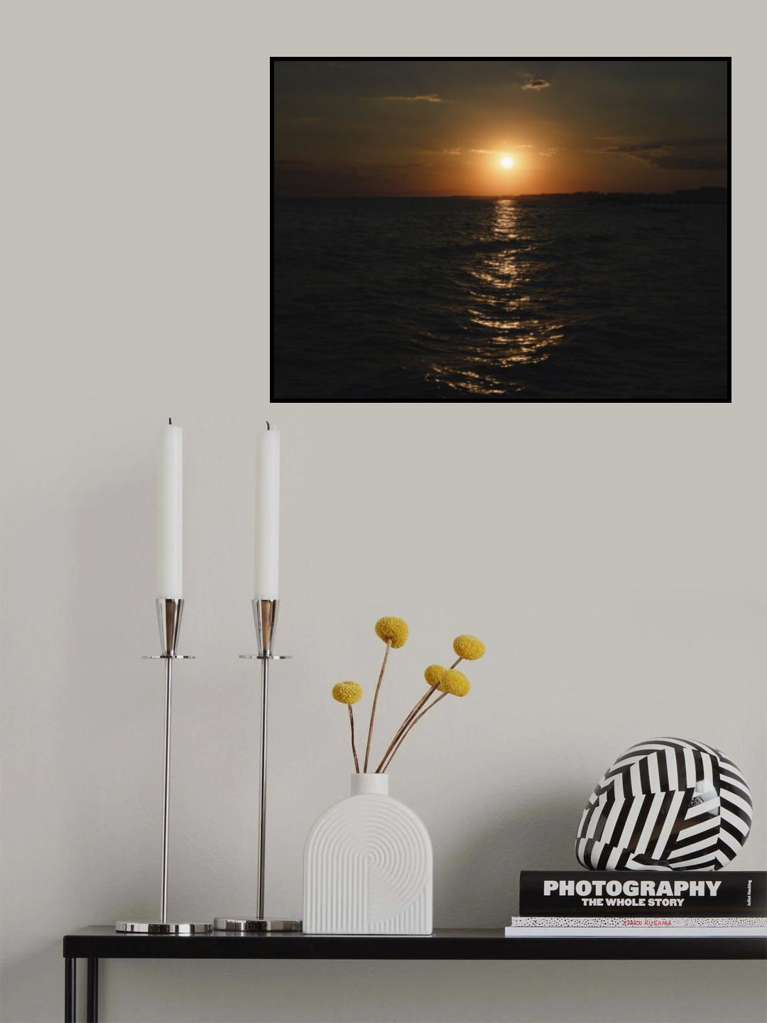 amazing sea view at sunset Poster och Canvastavla
