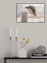 Flight against the snowstorm Poster och Canvastavla