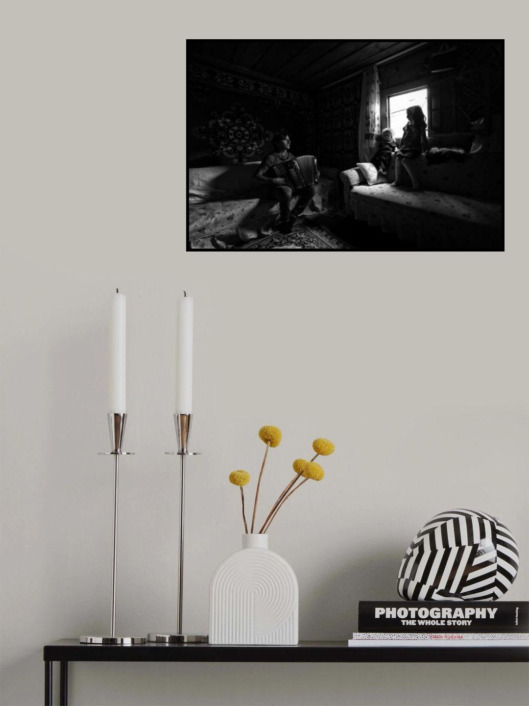man and girl Poster och Canvastavla