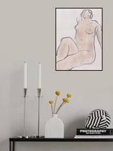 Pastel nude 03 Poster och Canvastavla