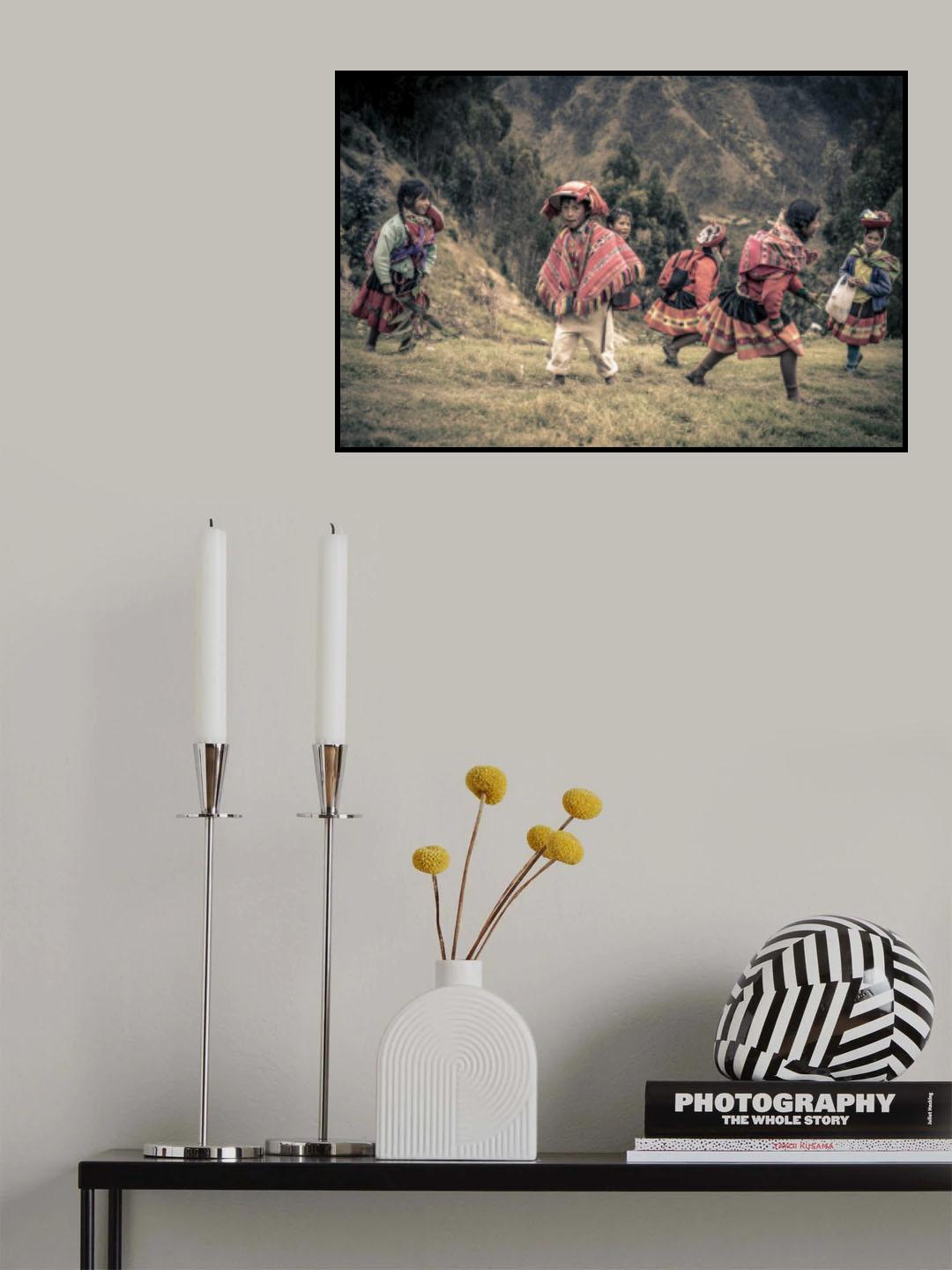 Andean kids Poster och Canvastavla