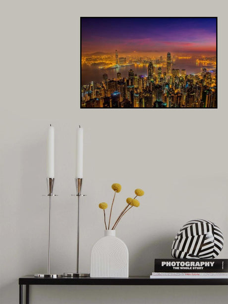 Hong Kong sunrise Poster och Canvastavla