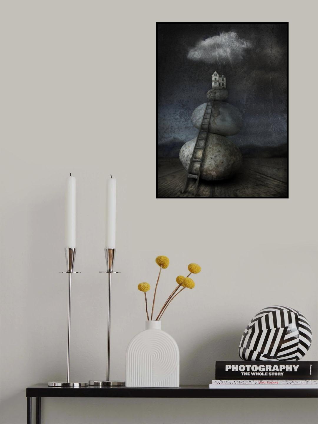 Up there on the pebbles Poster och Canvastavla