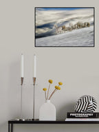 winter in high mountains Poster och Canvastavla