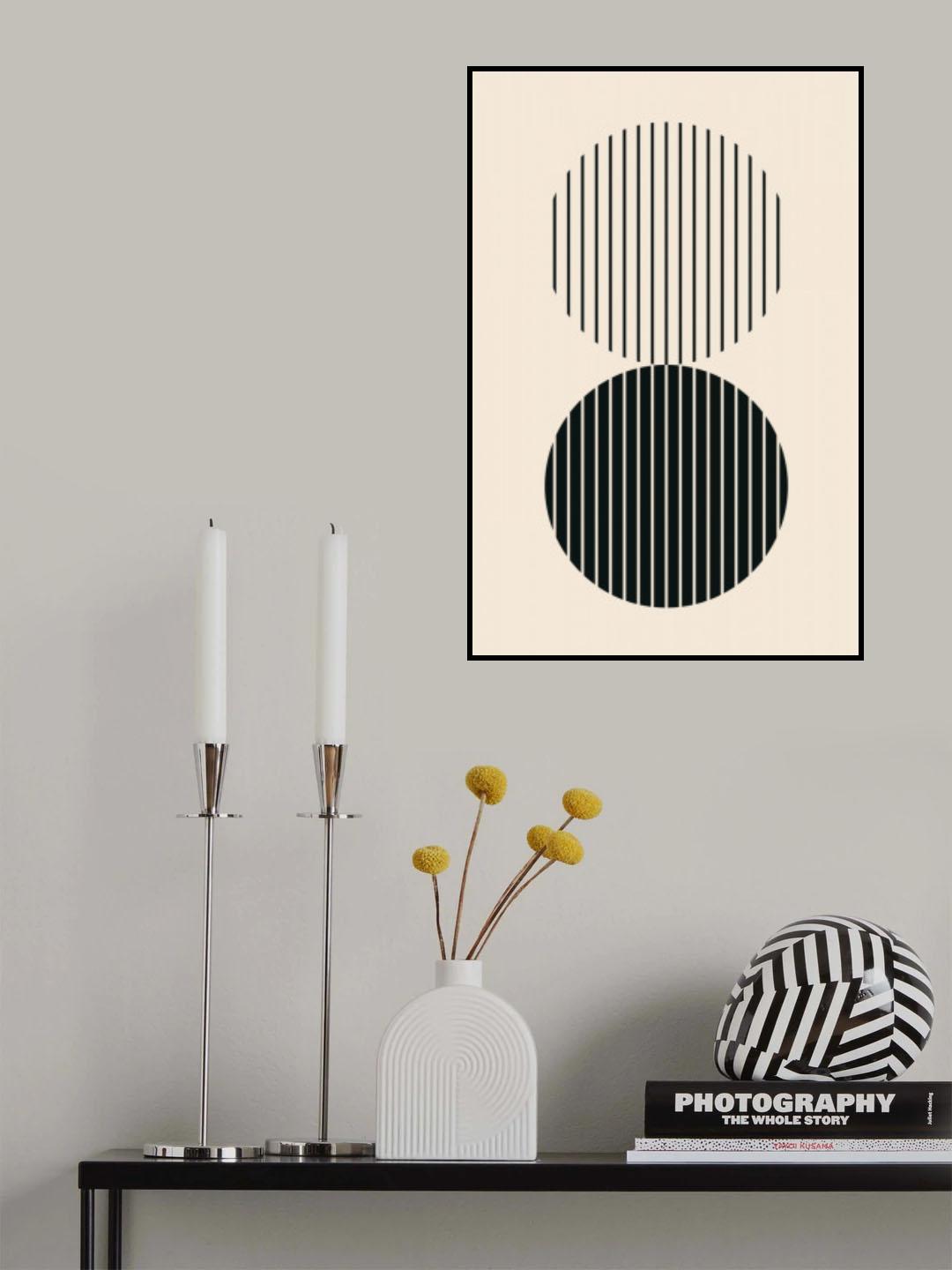 Minimal Circle Vibes #4 Poster och Canvastavla