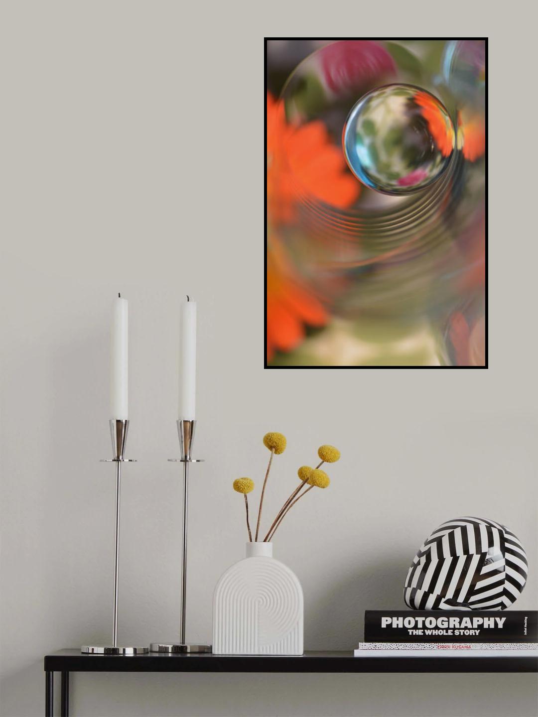 Floral sphere Poster och Canvastavla