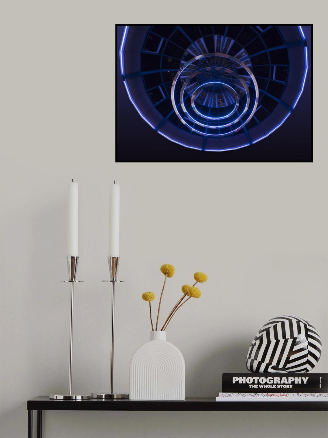 Purple circles Poster och Canvastavla