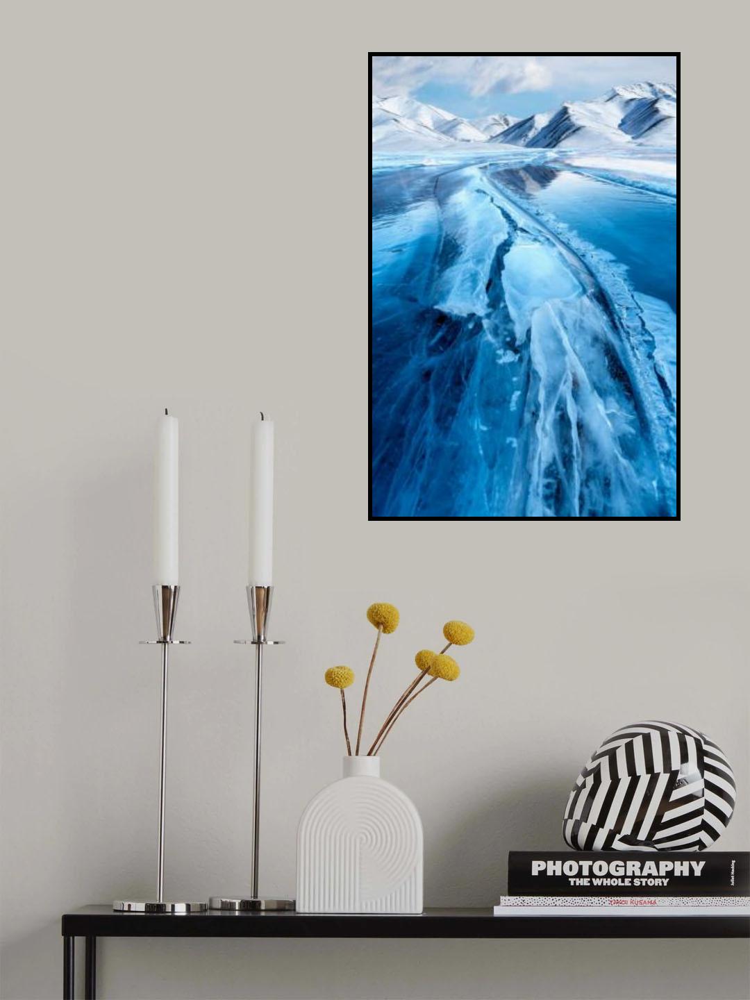 Blue ice Poster och Canvastavla