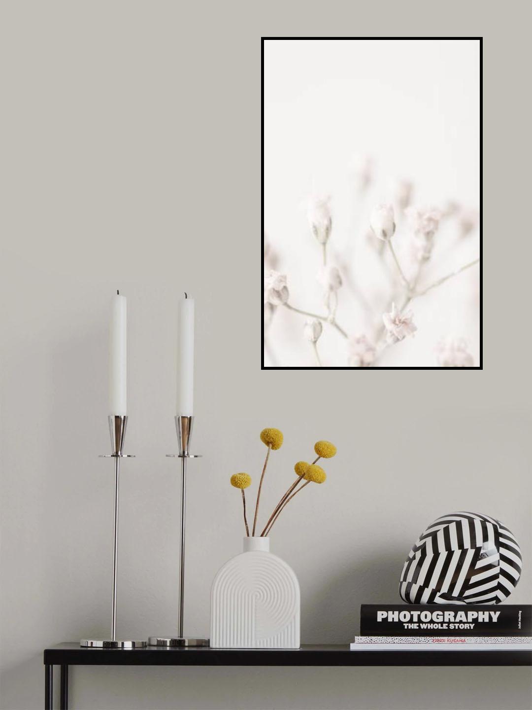 Pink Small Flowers Poster och Canvastavla